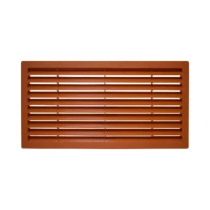 Rejilla 200x400 para ventilación de interiores, ideal para muebles, armarios y paneles. Diseño rectangular para circulación de aire eficiente y fácil instalación.