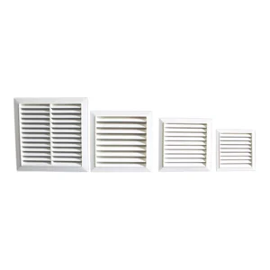 Rejilla de ventilación de plástico ABS Blanco y Varias medidas